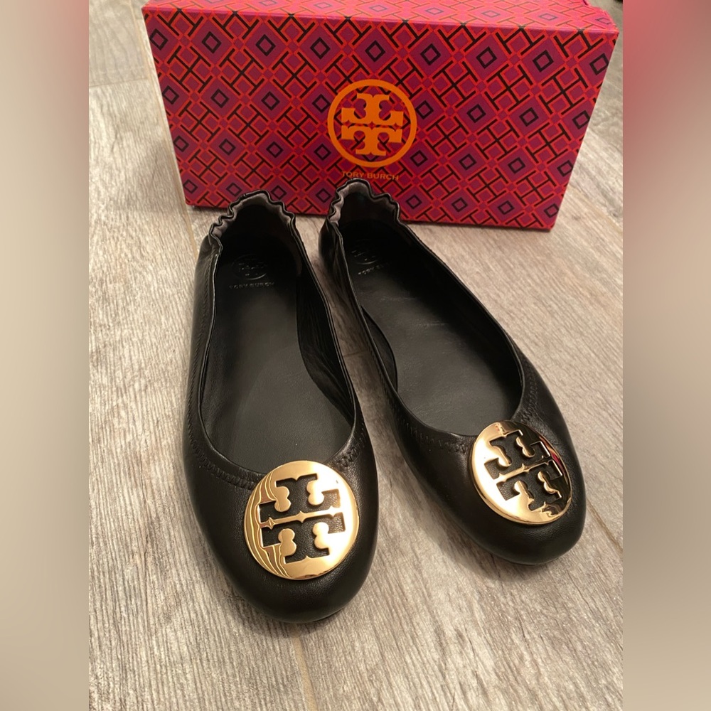 Tory Burch Minnie Travel Ballet Flat (Size 8)